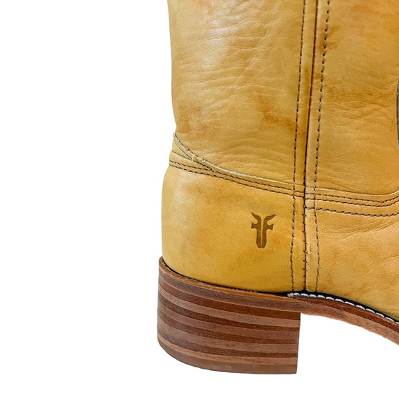 Frye Banana Yellow Leather Campus Boot - Picture 7 of 14